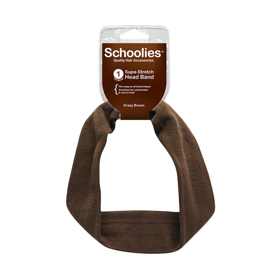 Schoolies #SC237 Headband Krazy Brown 1pc