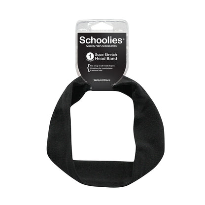 Schoolies #SC238 Headband Wicked Black 1pc