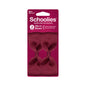 Schoolies #SC304 Clip On Bows Mad Maroon 2pc