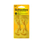 Schoolies #SC306 Clip On Bows Unreal Gold 2pc