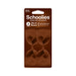Schoolies #SC307 Clip On Bows Krazy Brown 2pc