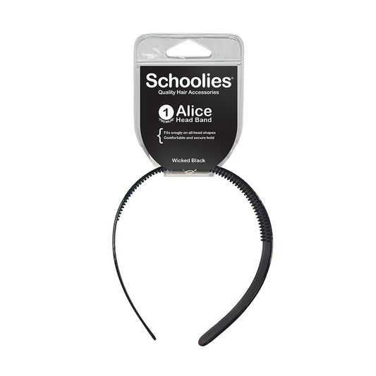 Schoolies #SC508 Alice Head Band Wicked Black