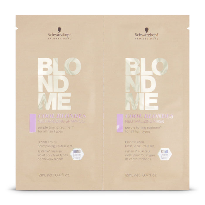 Schwarzkopf BLONDME Cool Blondes Shampoo + Mask Sachet 12ml