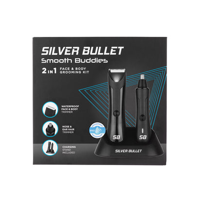 Silver Bullet Smooth Buddies 2 in 1 Face & Body Grooming Kit