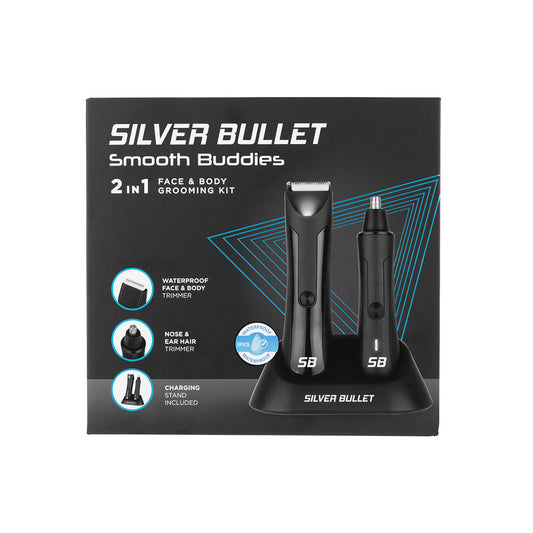 Silver Bullet Smooth Buddies 2 in 1 Face & Body Grooming Kit