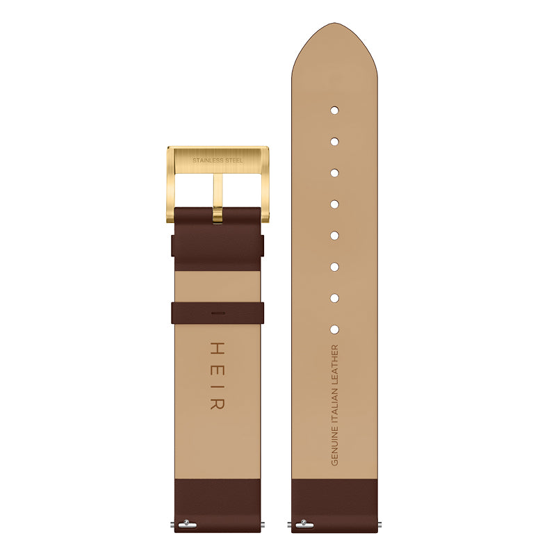 Heir Watches Chrono Strap Mocha/Gold