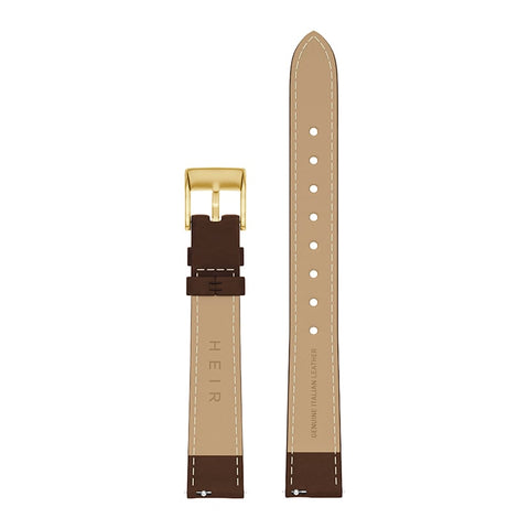 Heir Watches Classic 28mm Strap Mocha/Gold