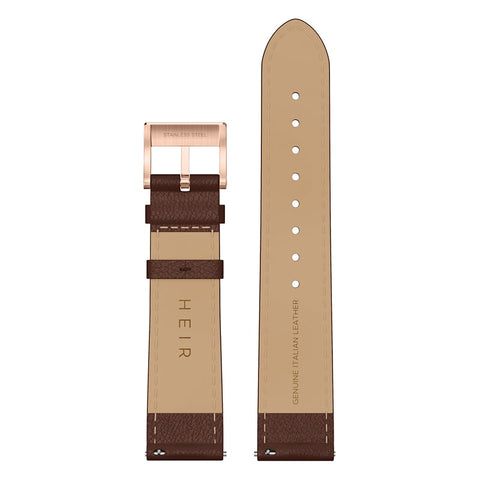 Heir Watches Classic Strap Mocha/Rose Gold