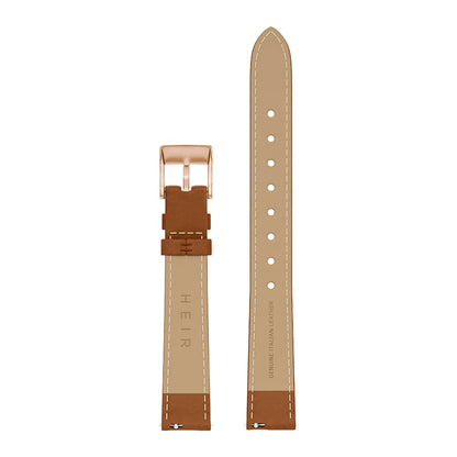 Heir Watches Classic 28mm Strap Tan/Rose Gold