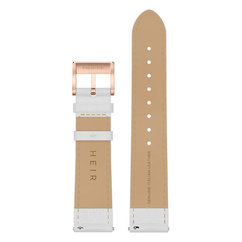 Heir Watches Classic Strap White/Rose Gold