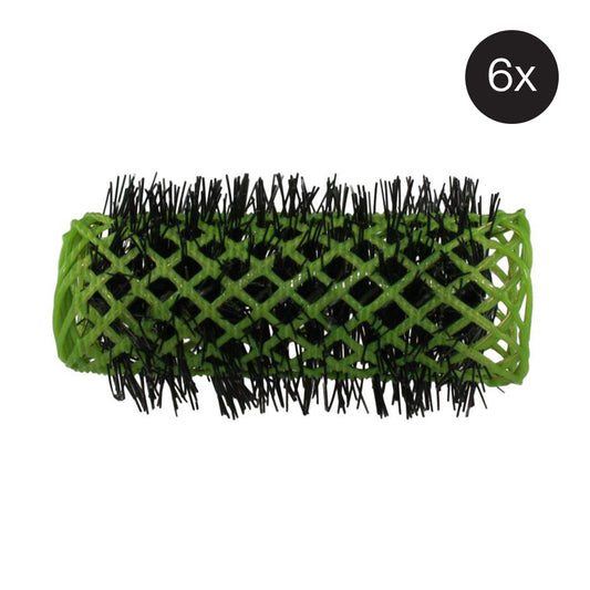 Hi Lift Original Swiss Brush Rollers 25mm Green  6Pk