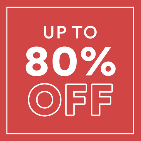 Up to 80% off