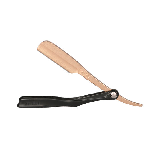 The Barber Man Shaving Razor 3 Black Plastic/Rose Gold