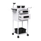 TASALON Salon Metal Trolley Cart White
