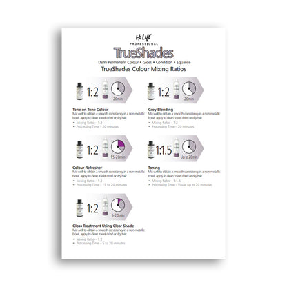 Hi Lift True Shades Colour Chart
