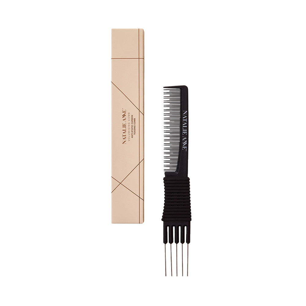 Natalie Anne Volumising Comb – Black - 1