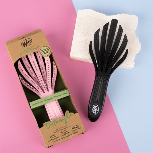 WetBrush Go Green Curl Detangler Brush – Black