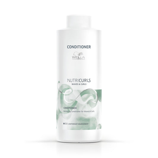 Wella Professionals Premium Care Nutricurls Detangling Conditioner for Waves & Curls 1000ml