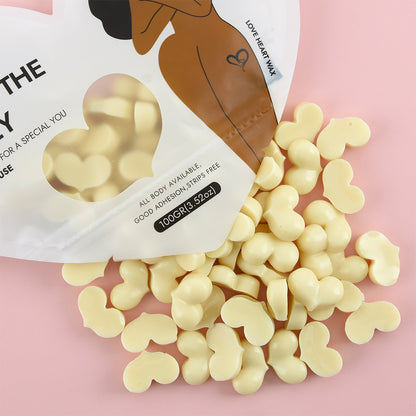 WaxKiss Love Heart Hot Wax White Tea 100g