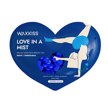 WaxKiss Love Heart Hot Wax Oak & Amber 100g