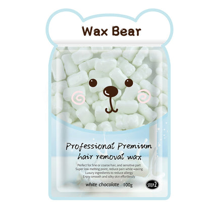 WaxKiss Bear Hot Wax White Chocolate 100g