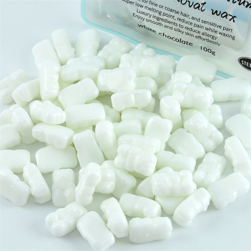 WaxKiss Bear Hot Wax White Chocolate 100g