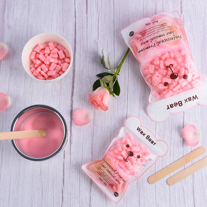 WaxKiss Bear Hot Wax Rose 400g
