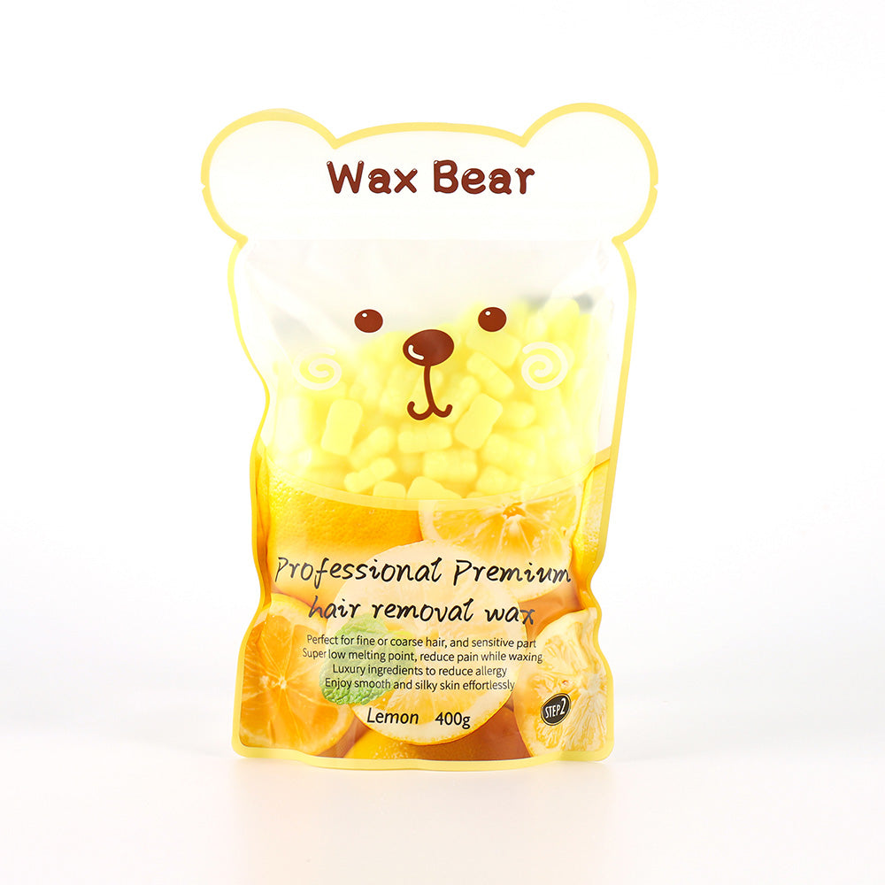 WaxKiss Bear Hot Wax Lemon 400g