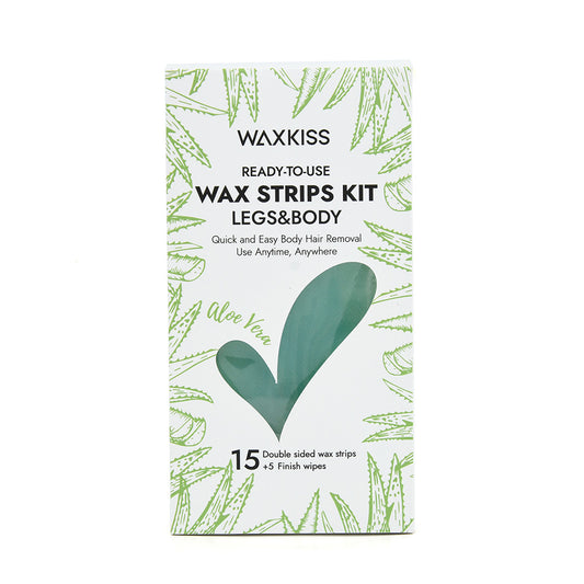 WaxKiss Cold Wax Strips Aloe Vera 15Pk